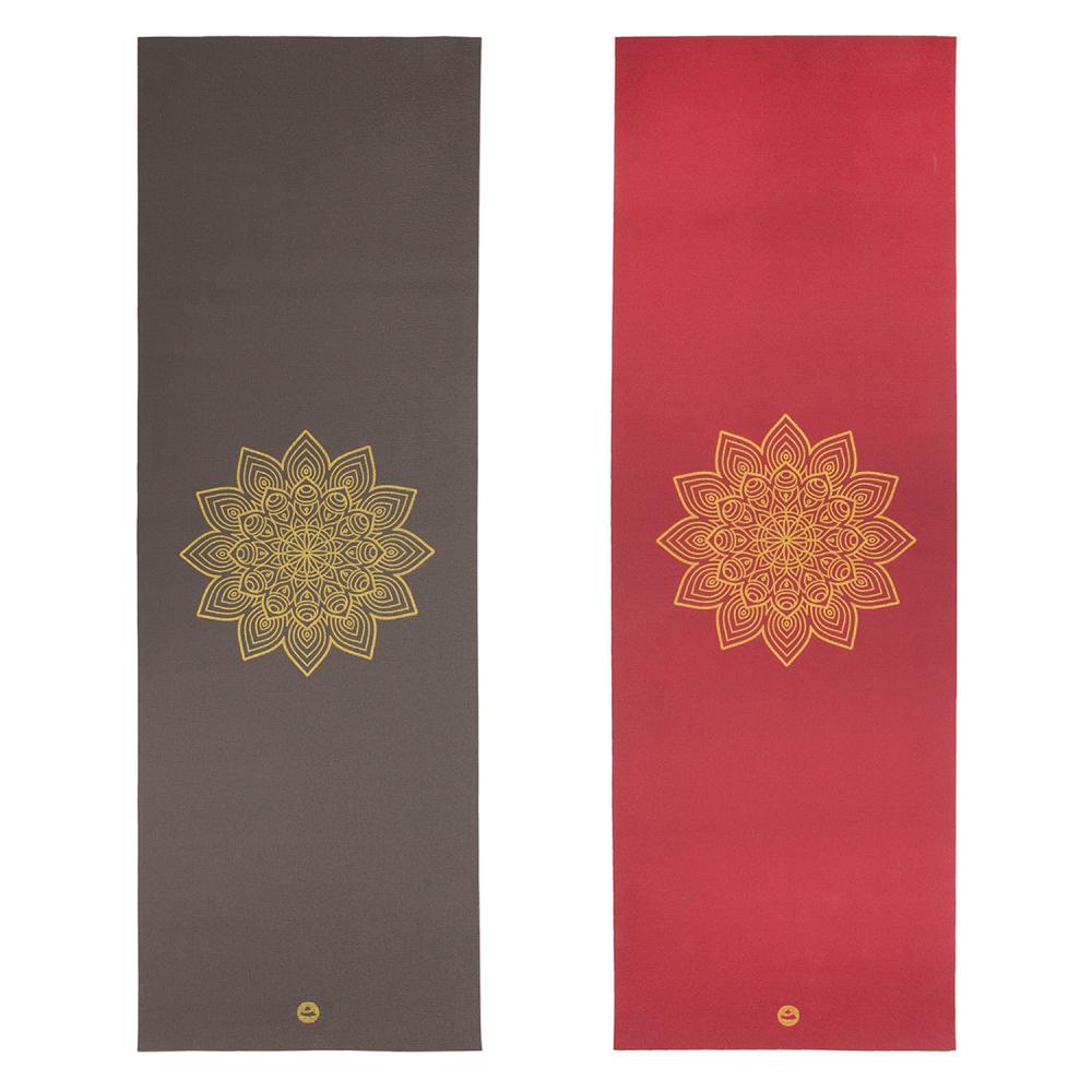 Rishikesh yoga mat with golden mandala